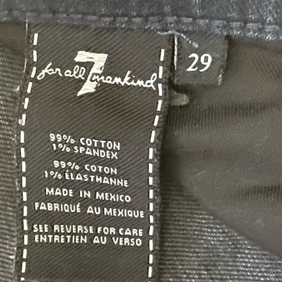 7 for all mankind slimmy jeans size 29 dark wash very good condition - Picture 8 of 11
